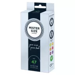   Mister Size – 47 - egyedi méretű, extravékony óvszer (47 mm, 10 db)