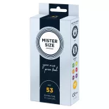   Mister Size – 53 - 10 db egyedi méretű, extra vékony óvszer (53 mm)