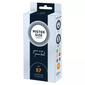 Mister Size – 57 - 10 db egyedi méretű, extra vékony óvszer (57 mm)