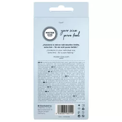   Mister Size – 60 - 10 db egyedi méretű, extra vékony óvszer (60 mm)