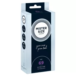   Mister Size – 69 - egyedi méretű, extravékony óvszer (69 mm, 10 db)