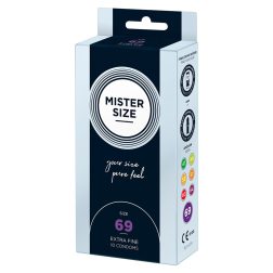   Mister Size 69. - 10 db egyedi méretű, extra vékony óvszer (69 mm)