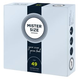   Mister Size 49. - 36 db egyedi méretű, extra vékony óvszer (49 mm)