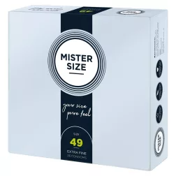   Mister Size – 49 - 36 db egyedi méretű, extra vékony óvszer (49 mm)