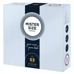   Mister Size – 53 - 36 db egyedi méretű, extra vékony óvszer (53 mm)