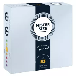   Mister Size – 53 - 36 db egyedi méretű, extra vékony óvszer (53 mm)
