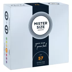   Mister Size – 57 - 36 db egyedi méretű, extra vékony óvszer (57 mm)