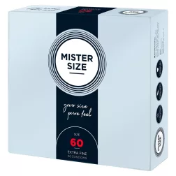   Mister Size – 60 - 36 db egyedi méretű, extra vékony óvszer (60 mm)
