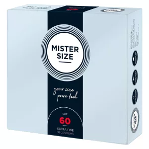 Mister Size – 60 - 36 db egyedi méretű, extra vékony óvszer (60 mm)