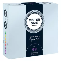   Mister Size – 69 - 36 db egyedi méretű, extra vékony óvszer (69 mm)