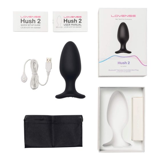 Lovense Hush 2 análvibrátor (5,7 cm, L méret) (APP-os)