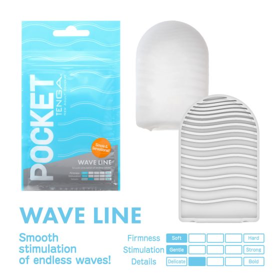 Tenga Pocket Stroker Wave Line maszturbátor