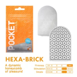 Tenga – Pocket Stroker Hexa-Brick maszturbátor