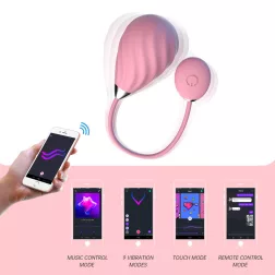   Magic Motion – Sundae vibrációs tojás (vagy inkább eper, APP-os, rózsaszín)