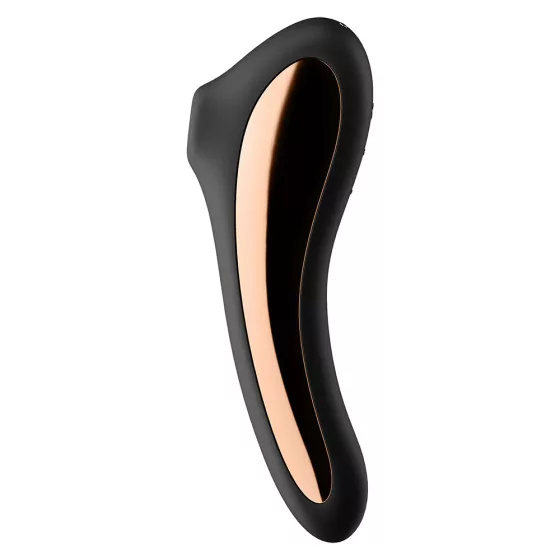 Satisfyer – Dual Kiss vibrátor léghullámos csiklóizgatóval (fekete).