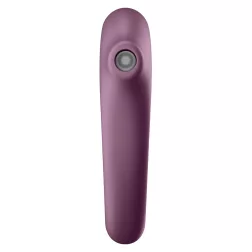   Satisfyer Dual Kiss vibrátor, léghullámos csiklóizgatóval (lila)