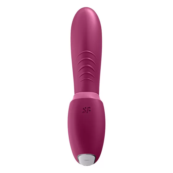 Satisfyer Sunray vibrátor, léghullámos csiklóizgatóval (piros) (APP-os)
