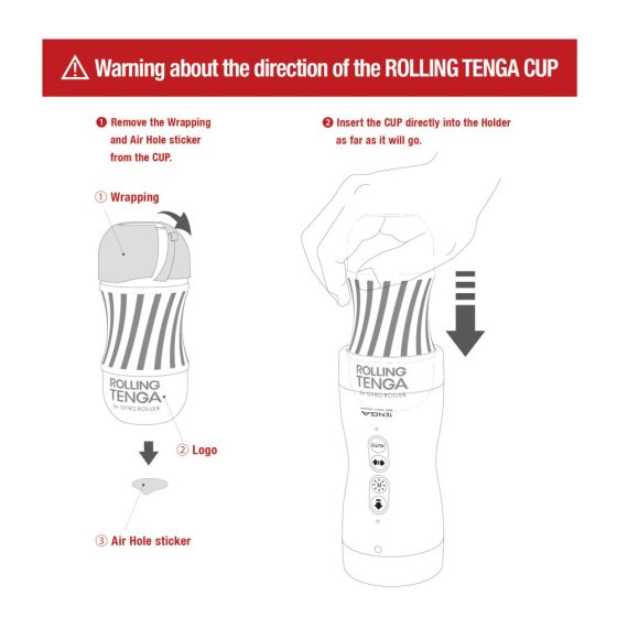 Tenga Gyro Roller forgó maszturbátor vákuum funkcióval