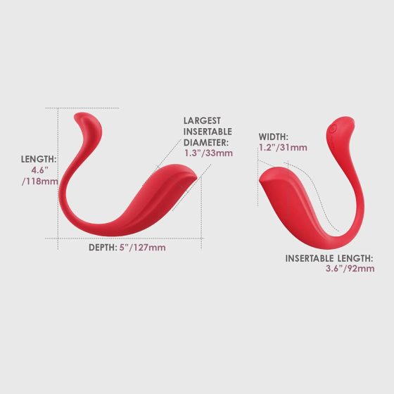 Svakom Phoenix Neo 2. interaktív okos vibrációs tojás (piros) (APP-os)