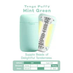 Tenga – Puffy maszturbátor (menta zöld)