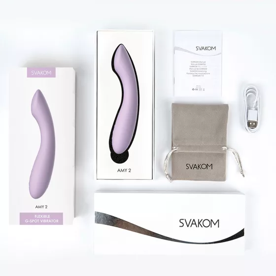 Svakom – Amy 2 vibrátor (halványlila)