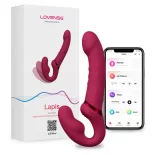   Lovense – Lapis okos, 3 motoros vibrátor pároknak (piros) (APP-os)