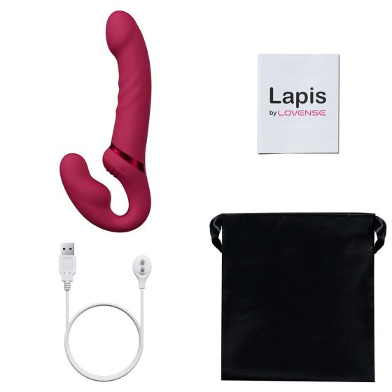 Lovense Lapis okos, 3 motoros vibrátor pároknak (piros) (APP-os)