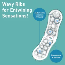 Tenga – Flip Orb Ocean Blue maszturbátor (kék)