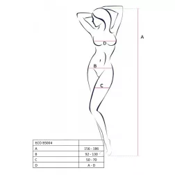   Passion – Eco Collection, alul-oldalt nyitott lyukacsos cicaruha (fehér)