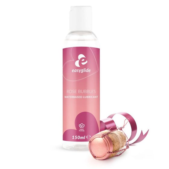 EasyGlide Rose Bubbles vízbázisú síkosító pezsgő rose aromával  (150 ml)