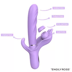   Engily Ross – Apollo 4in1 lökővibrátor léghullámos/pulzáló klitoriszággal