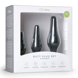 Easy Toys 3 db-os anál dildó szett (fekete)