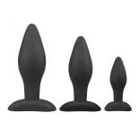   Easy Toys – Rocket Plug Set 3 darabos anál dildó szett (fekete).