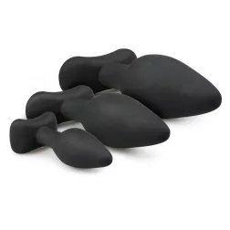   Easy Toys – Rocket Plug Set 3 darabos anál dildó szett (fekete).