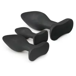   Easy Toys – Rocket Plug Set 3 darabos anál dildó szett (fekete).