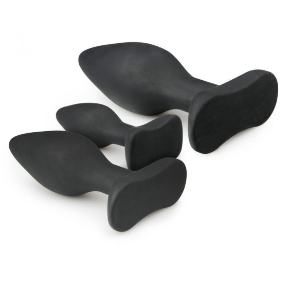 Easy Toys Rocket Plug Set 3 db-os anál dildó szett (fekete)