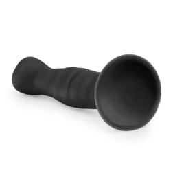 Easy Toys – hullámos szilikon dildó (fekete).
