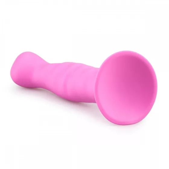 Easy Toys – hullámos szilikon dildó (rózsaszín).