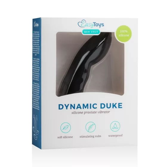 Easy Toys Dynamic Duke csúcsos anál vibrátor (fekete).