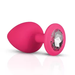   Easy Toys – 3 darabos szilikon anál dildókészlet rózsaszín, áttetsző betéttel (szett)