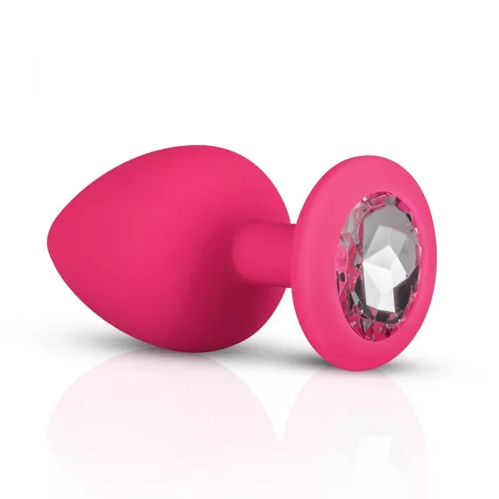 Easy Toys – 3 darabos szilikon anál dildókészlet rózsaszín, áttetsző betéttel (szett)