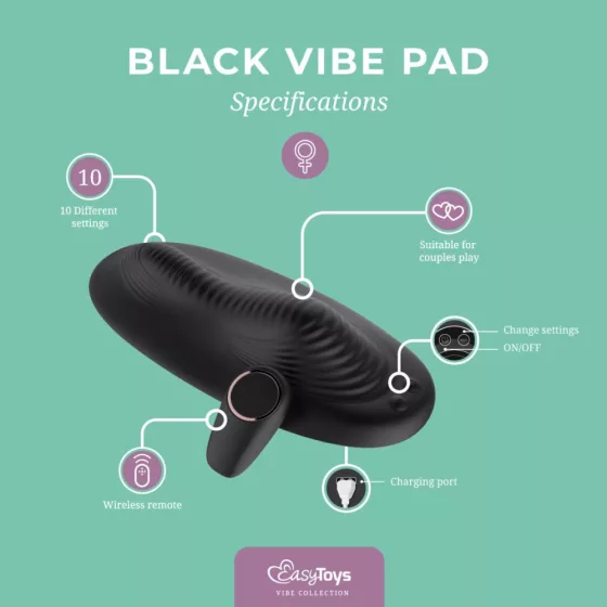 Easy Toys – Vibe Pad kétmotoros, ráülős vibrátor távirányítóval.
