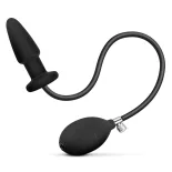 Easy Toys – felfújható szilikon anál dildó (fekete)