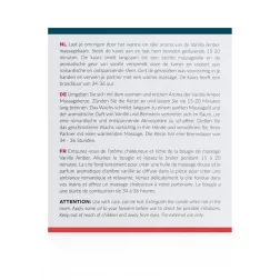 Exotiq masszázs gyertya (vanília-borostyán - 200 gramm)