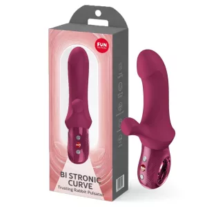 Fun Factory – Bi Stronic Curve pulzátor klitoriszággal (borvörös)