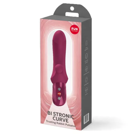 Fun Factory – Bi Stronic Curve pulzátor klitoriszággal (borvörös)