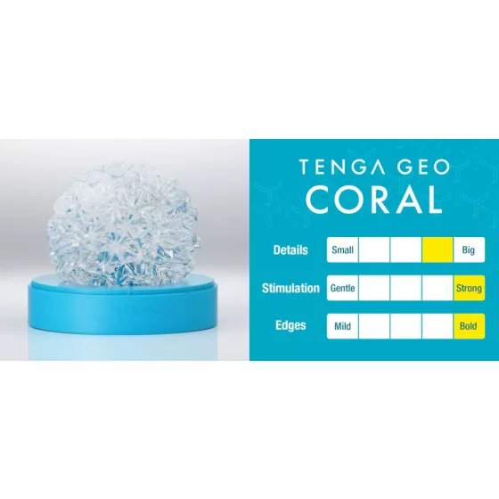 Tenga – Geo Coral maszturbátor (átlátszó)