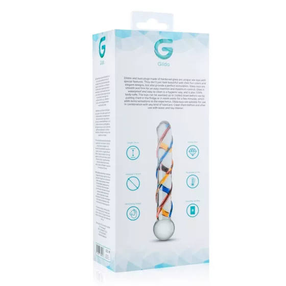 Gildo – No.10 spirálos üveg dildó
