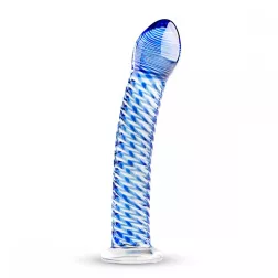 Gildo – No.5 hajlított, spirálos felületű üvegdildó.
