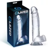 Glazed – realisztikus dildó herékkel (22 cm)